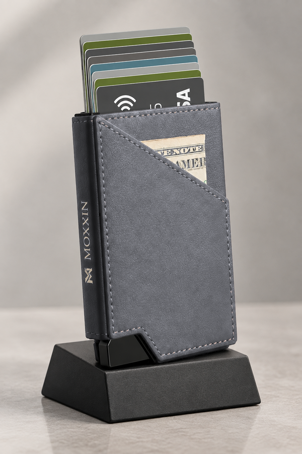 Grey Moxxin Pop-Up Wallet