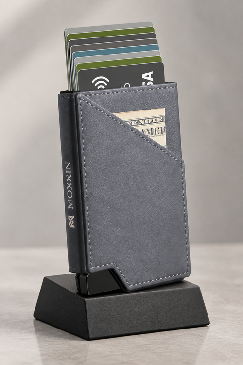 Grey Moxxin Pop-Up Wallet
