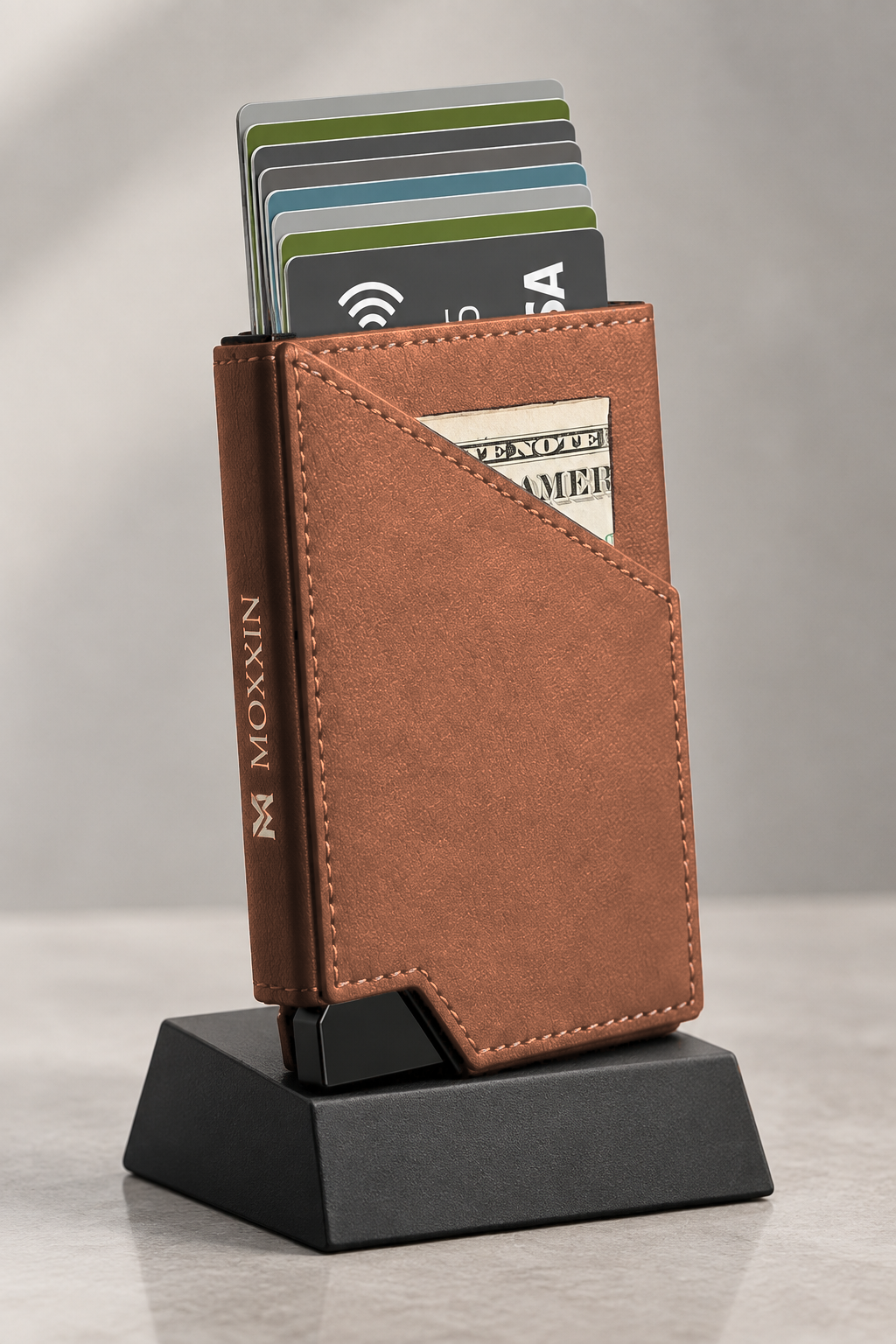 Tan Moxxin Pop-Up Wallet