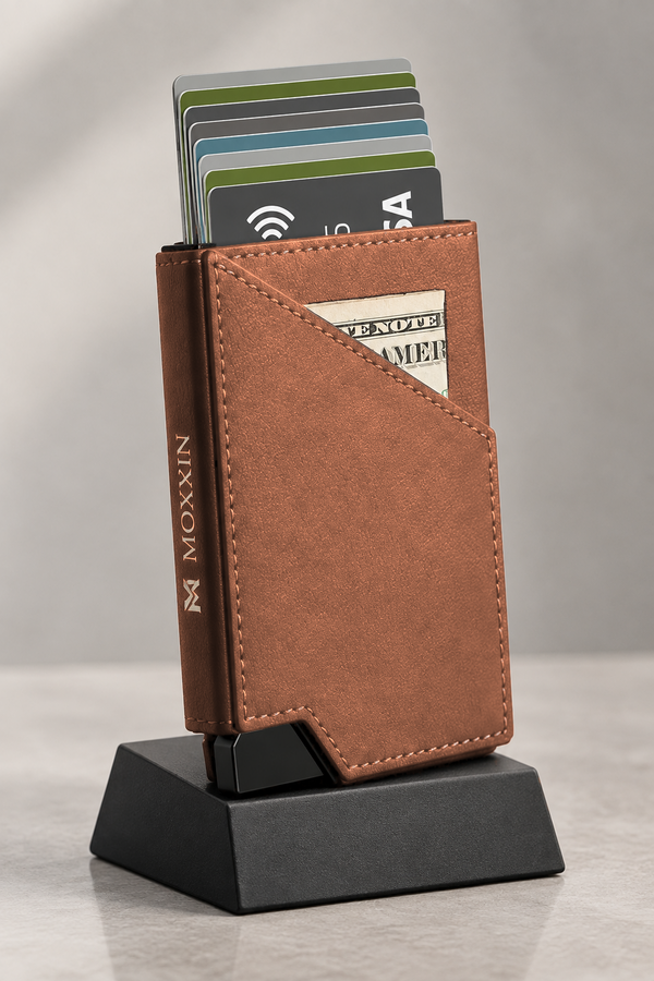 Tan Moxxin Pop-Up Wallet
